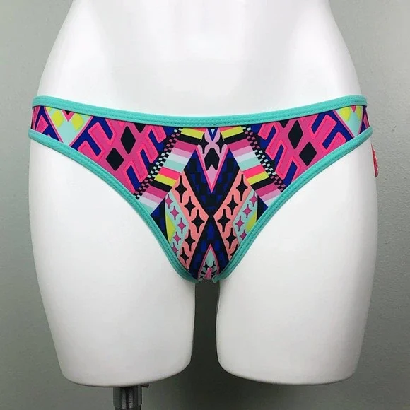 $10 CLEARANCE! Apollo Swim Geometric Print Bikini Bottom - Picture 6 of 7